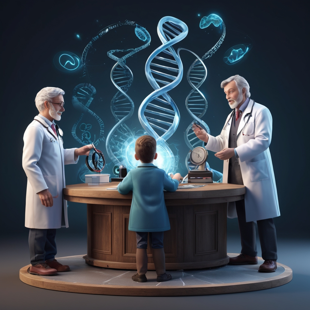 Graphic_Design_cardiology_hearth_doctor_dna_old_young_childr_2