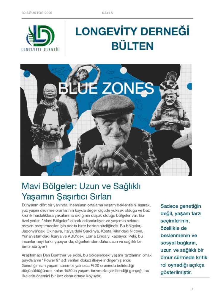 LONGEVİTY DERNEĞİ BÜLTEN Eylül 2025